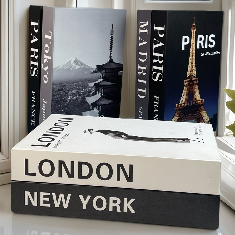 Luxury Lifestyle Items - Luxury Fake Book Storage Box Abstract