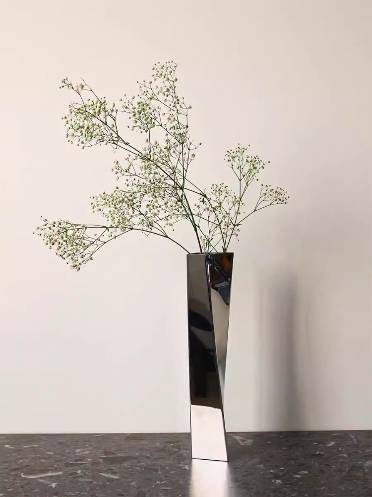 Luxury Lifestyle Items - Stainless Steel Luxury Vase Metal Modern