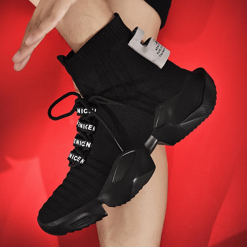 Luxury Lifestyle House - Plus Size Hightop High-soled Men Sport