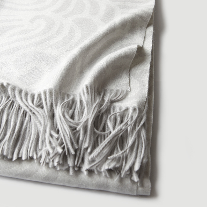 Cloud Pattern Double-Sided Jac - Cashmere Throw Blanket 리뷰 및 가격