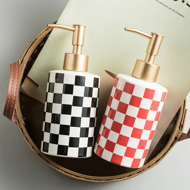 Checkerboard Ceramic Lotion Bo - Luxury Lifestyle Items 리뷰 및 가격