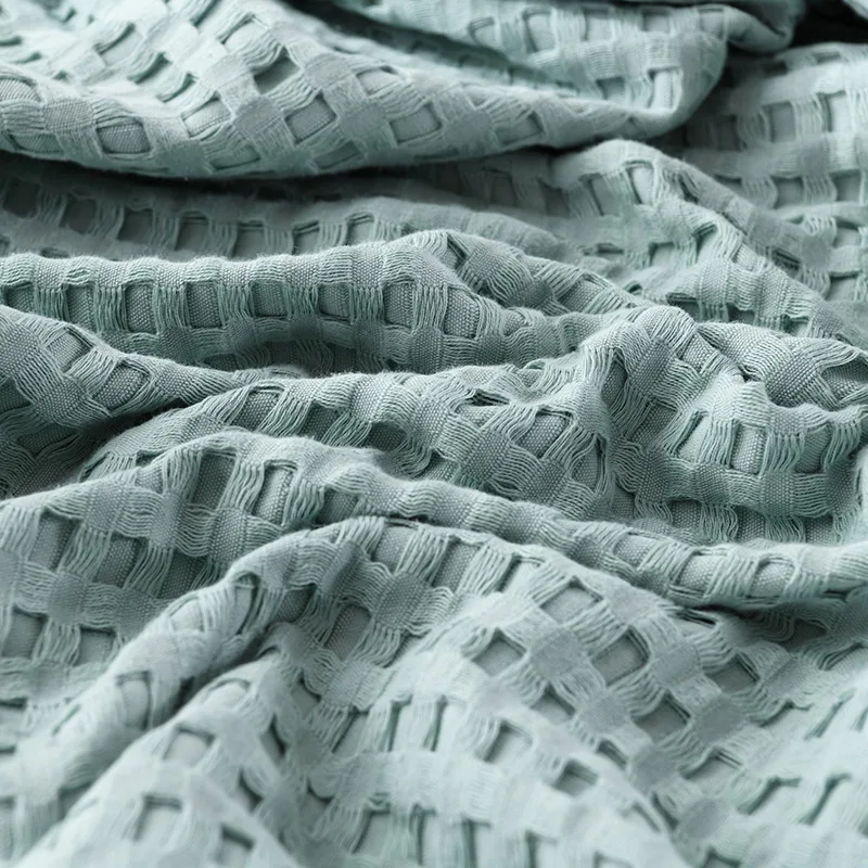 Premium Pure Cotton Waffle Wea - Cashmere Throw Blanket 리뷰 및 가격