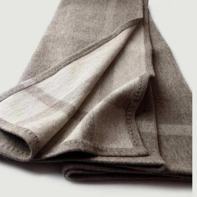 Cross Striped Double sided Jac - Cashmere Throw Blanket 리뷰 및 가격