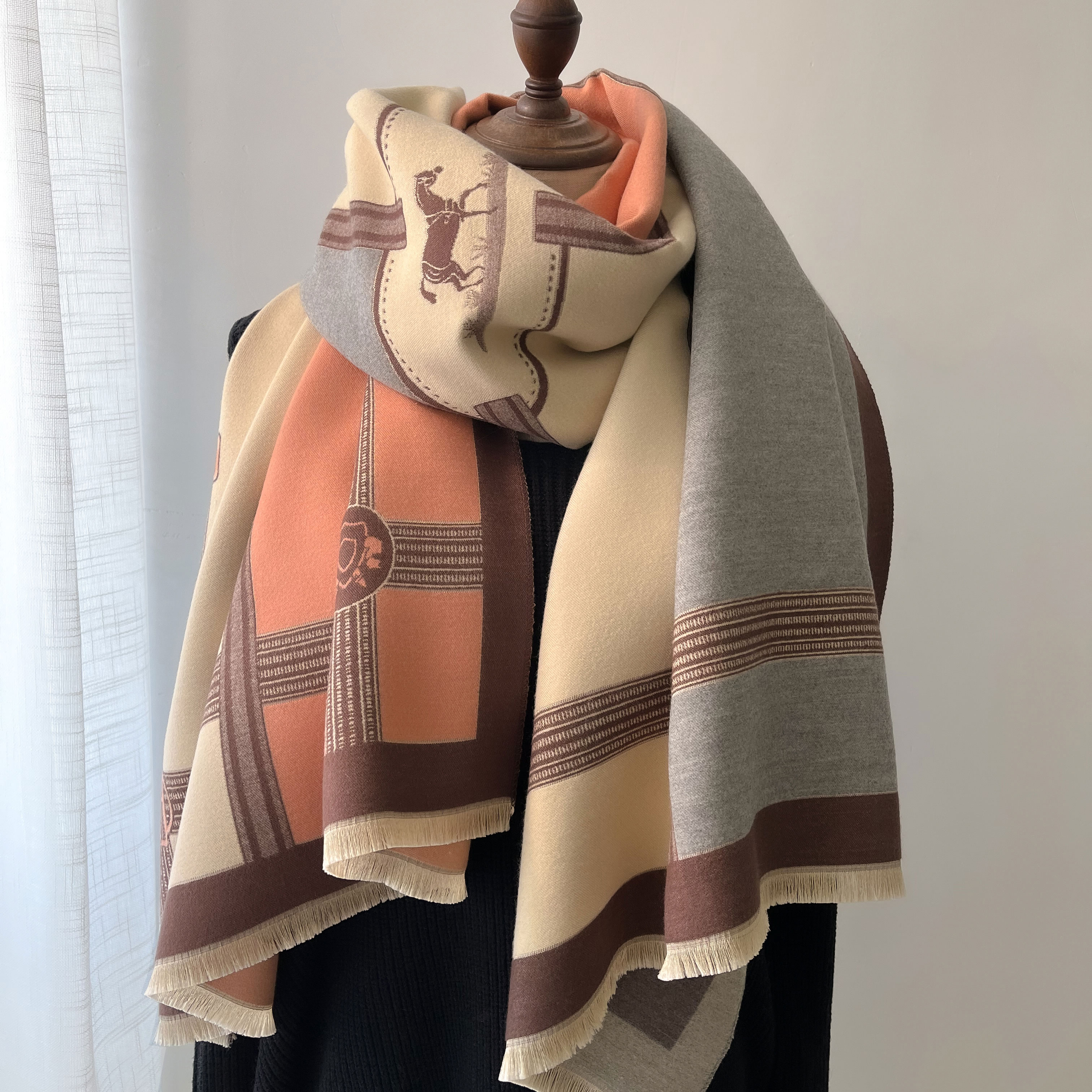 Winter Cashmere Scarf Women Lu - Cashmere Throw Blanket 리뷰 및 가격