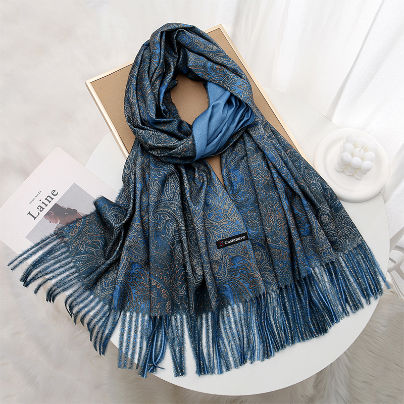 Luxury Paisley Pashmina Shawl  - Cashmere Throw Blanket 리뷰 및 가격