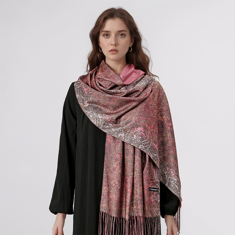 Luxury Paisley Pashmina Shawl  - Cashmere Throw Blanket 리뷰 및 가격