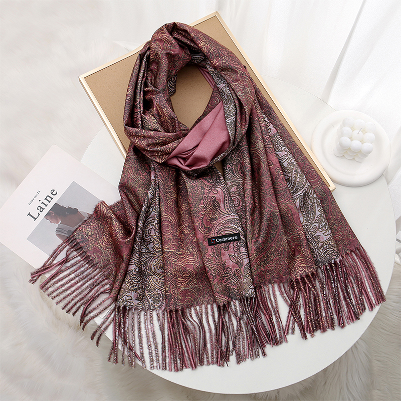 Luxury Paisley Pashmina Shawl  - Cashmere Throw Blanket 리뷰 및 가격