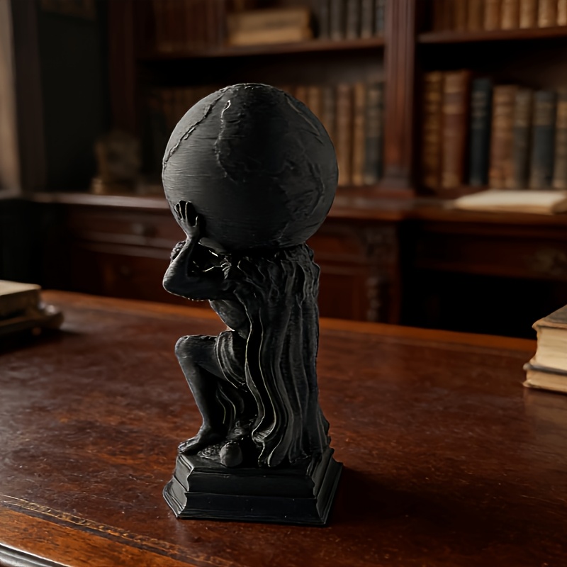 Dark Skeleton Atlas Sculpture  - Luxury Lifestyle Items 리뷰 및 가격