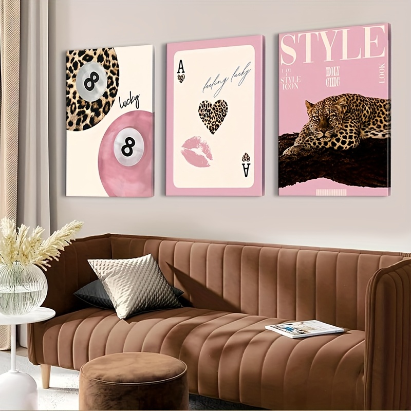 3pcs Leopard Cheetah Canvas Wa - Luxury Lifestyle Items 리뷰 및 가격