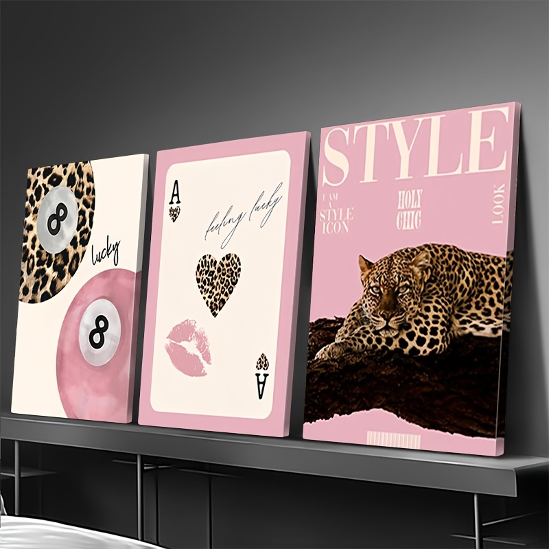 3pcs Leopard Cheetah Canvas Wa - Luxury Lifestyle Items 리뷰 및 가격