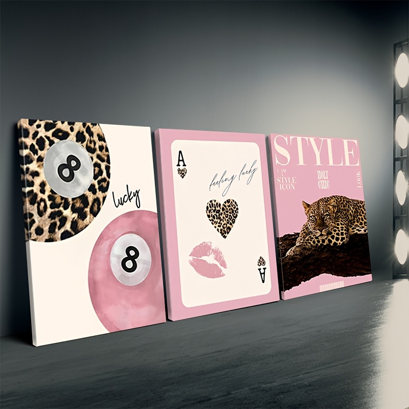 3pcs Leopard Cheetah Canvas Wa - Luxury Lifestyle Items 리뷰 및 가격