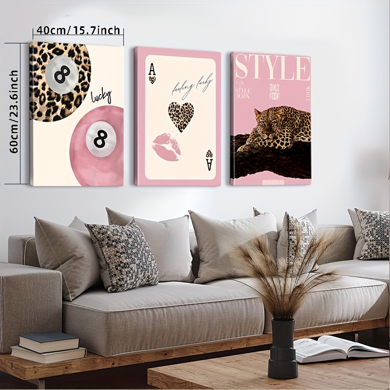 3pcs Leopard Cheetah Canvas Wa - Luxury Lifestyle Items 리뷰 및 가격
