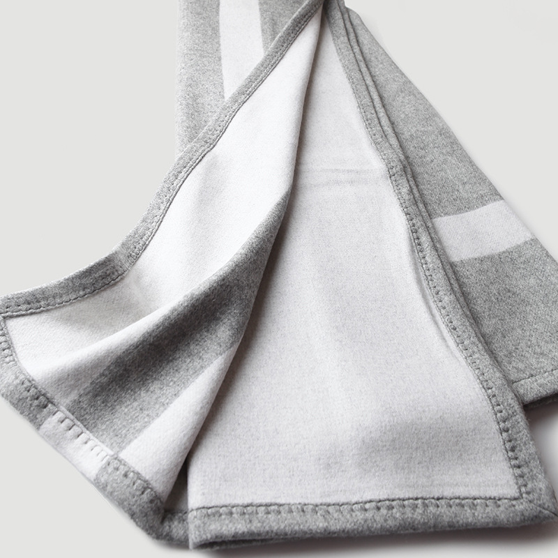 Cross striped double-sided jac - Cashmere Throw Blanket 리뷰 및 가격