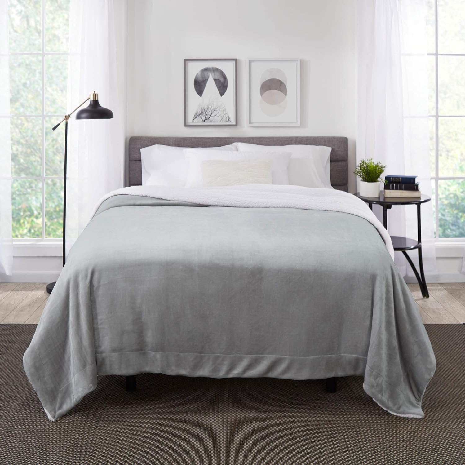 Super Soft Reversible Sherpa P - Cashmere Throw Blanket 리뷰 및 가격