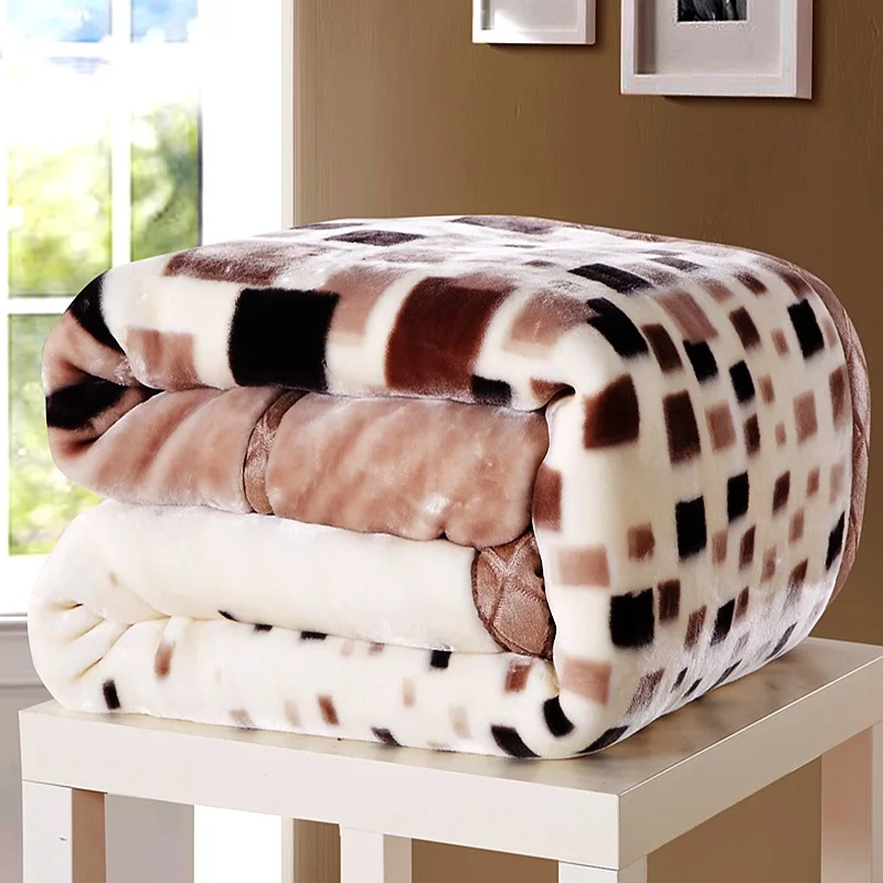 Double Layers Raschel Mink Bla - Cashmere Throw Blanket 리뷰 및 가격