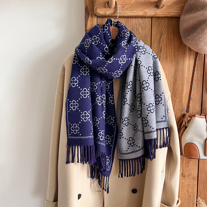 Brands Jacquard Design Winter  - Cashmere Throw Blanket 리뷰 및 가격